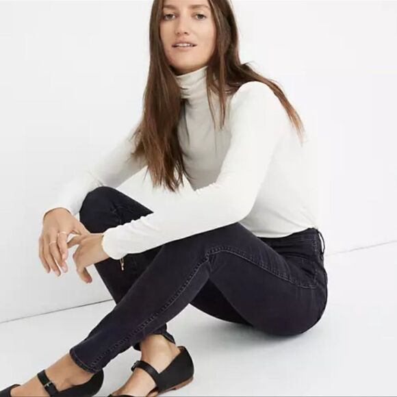 Madewell 10" High-Rise Skinny Jeans Eclipse Wash - Picture 3 of 13